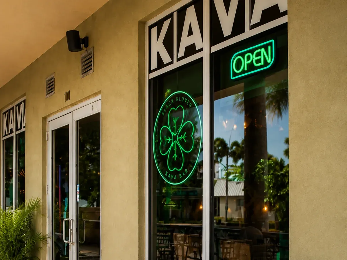 Black Klover Boynton Beach storefront with outdoor lounge seating